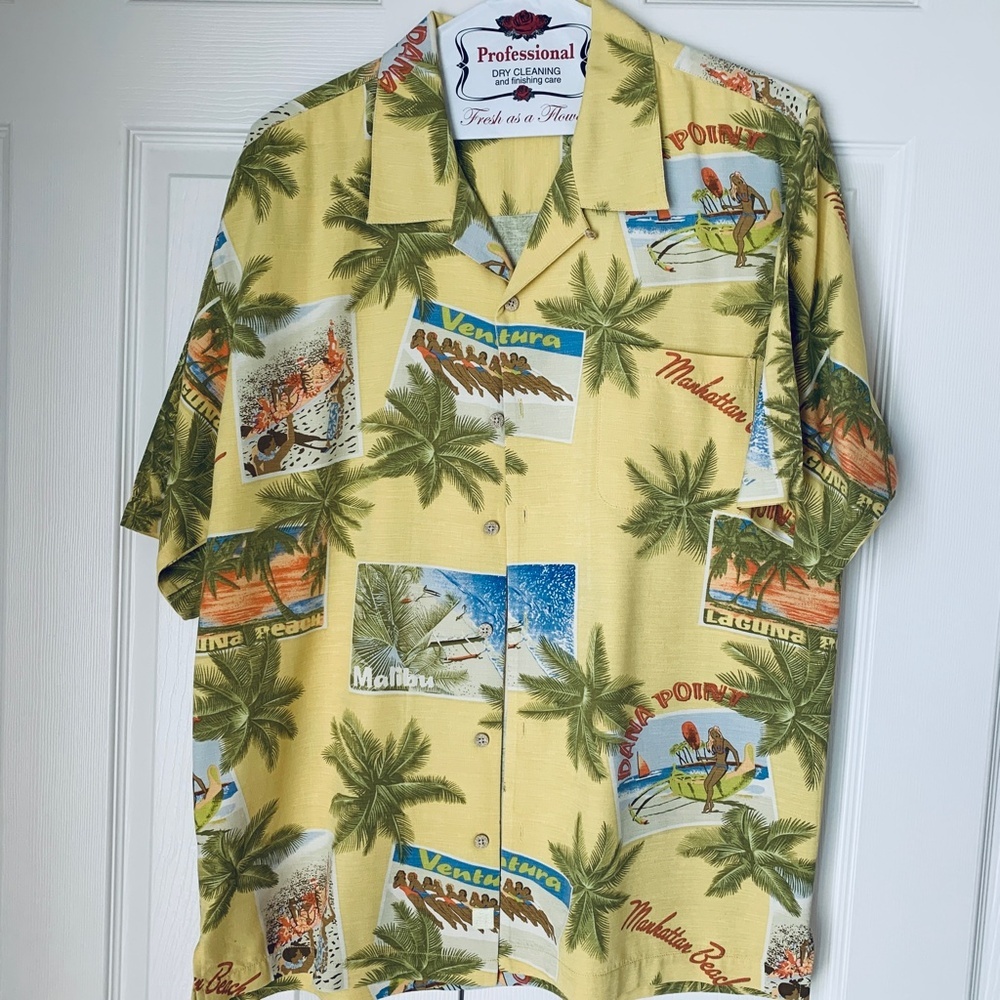 TOMMY BAHAMA Silk SPECIAL EDITION CALIFORNIA Camp Shirt XL